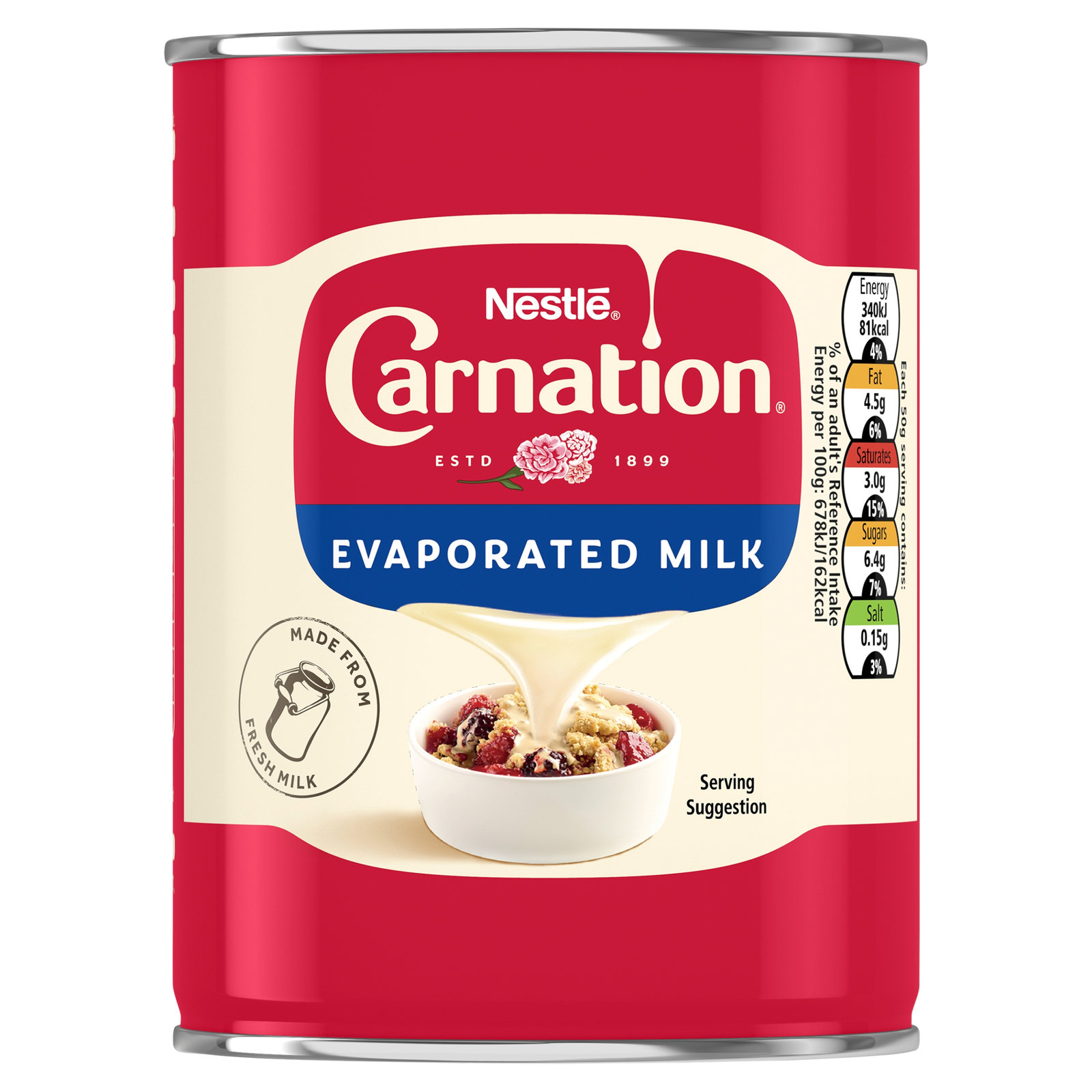 Nestle Carnation Evaporated Milk 410g