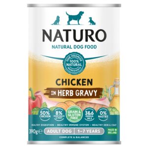 Naturo Adult Grain & Gluten Free Chicken in Herb Gravy 390g
