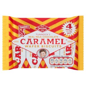 Tunnocks Caramel Wafers 4×30g