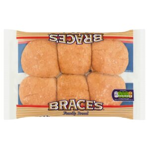 Brace’s Wholemeal Rolls 6pk