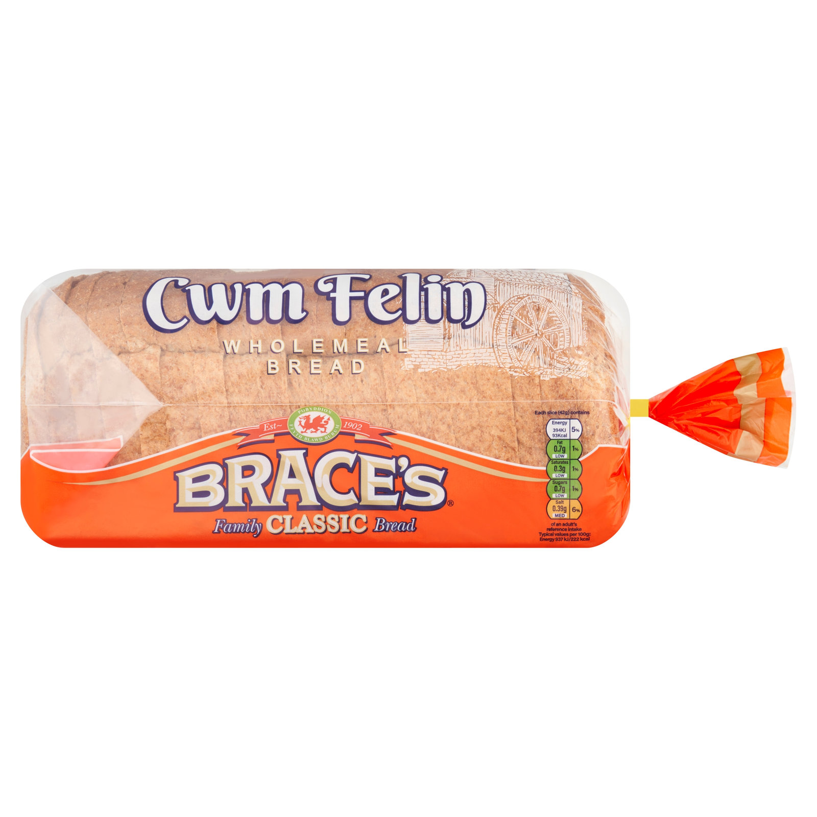 Brace's Farmhouse Wholemeal 800g