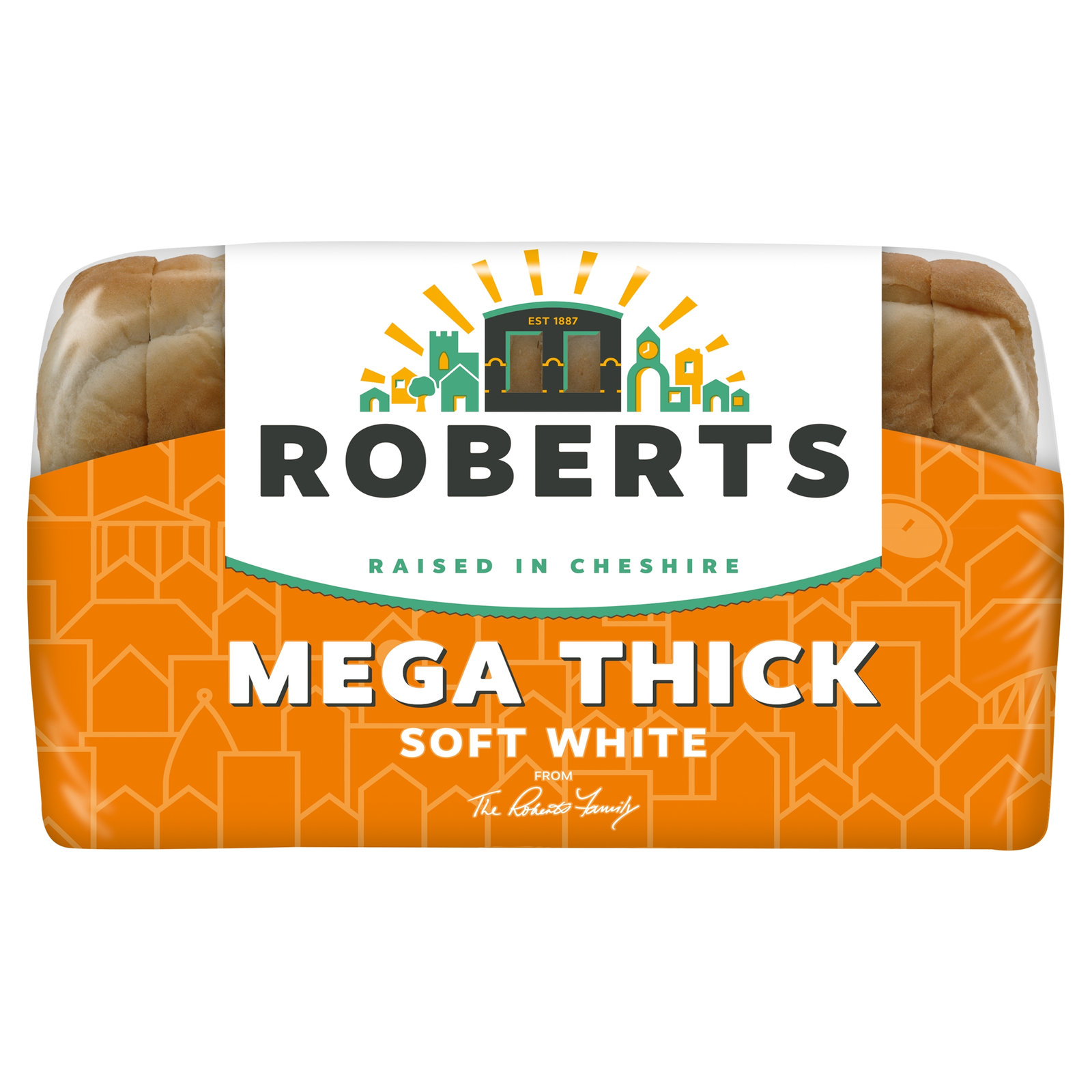 Roberts Bakery White Mega Toastie 800g