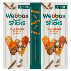 Webbox 6 Sticks Cat Delights Chicken & Liver 30g