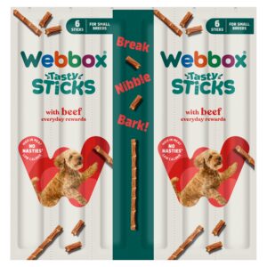 Webbox Beef Small Dog Sticks 6pk