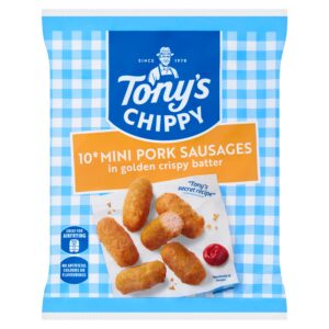 Tony’s Chippy 10 Pork Sausages in Batter 380g