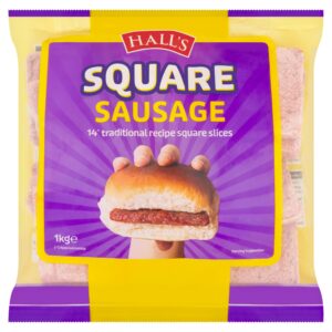 Halls Pork Square Sausage 1kg