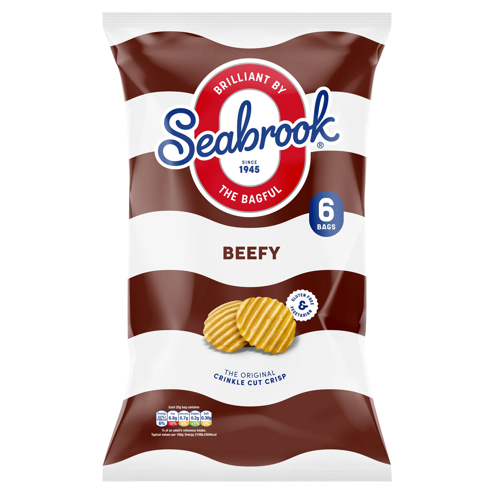 Seabrook Beefy 6×25g