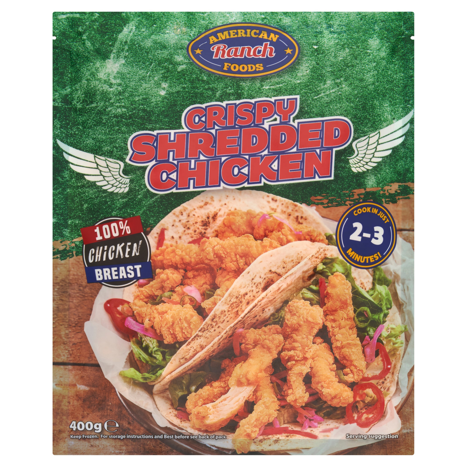 American Ranch Crispy Shredded Chicken 400g
