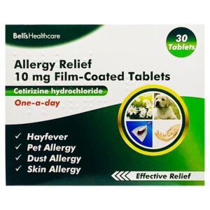 Bell’s Allergy Relief 10mg Film Coated Tablets Cetirizine 30pk