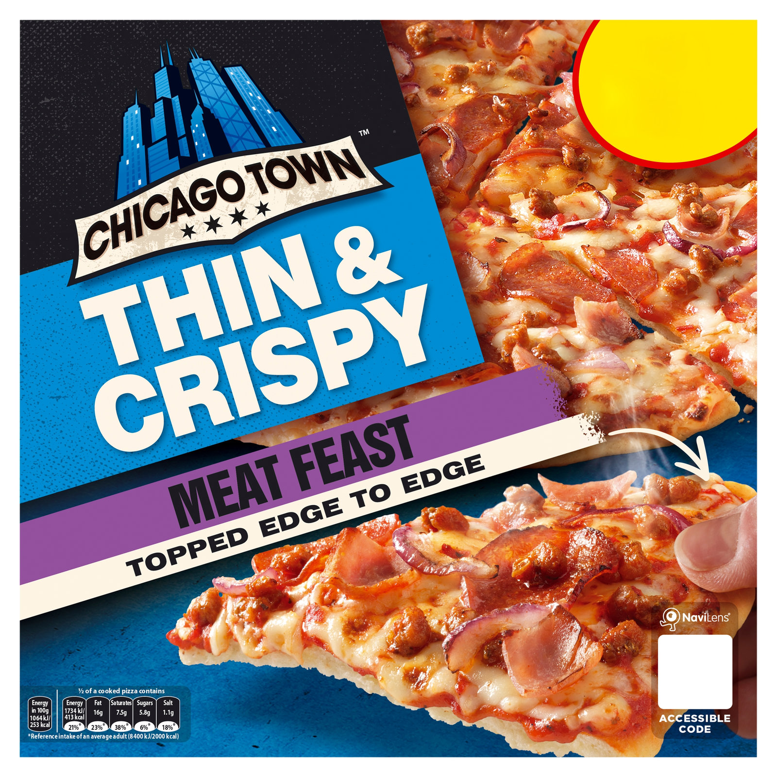 Chicago Town The Thin One Meat Feast (PMP £2.75) 325g