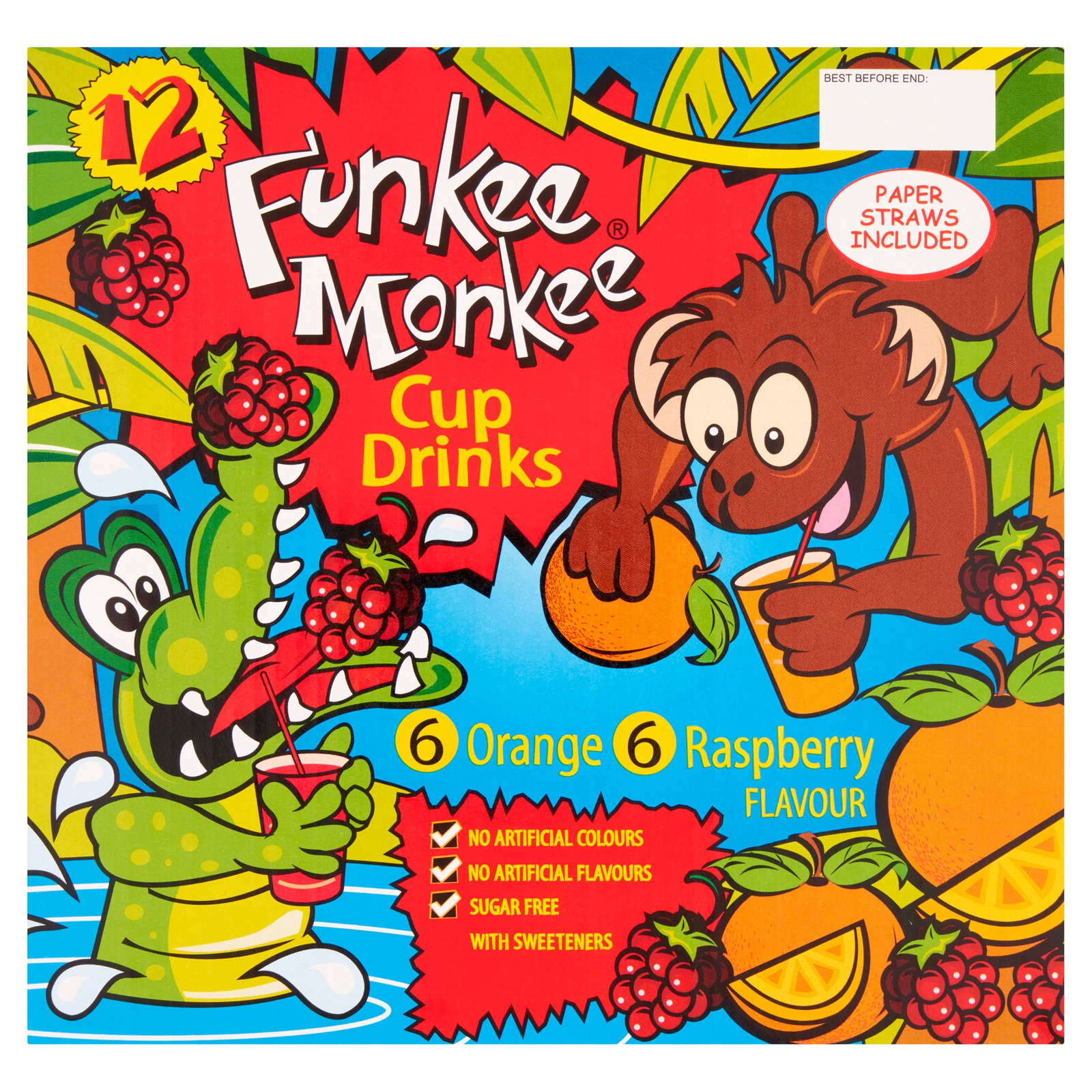 Funkee Monkee Orange & Raspberry 12×200ml