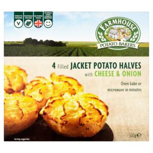 Farmhouse Cheese & Onion Potato Halves 510g