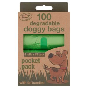Tidy Z Doggy Bags Pocket Pack 4×25pk