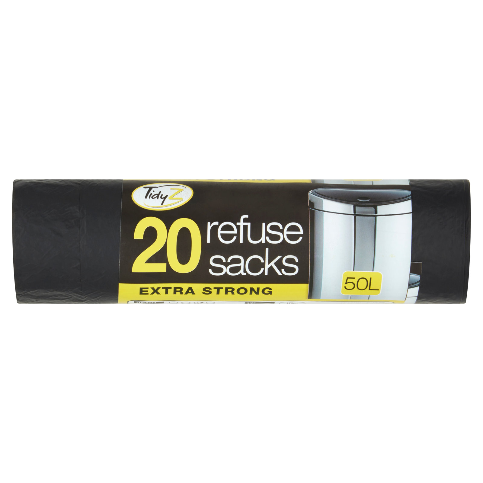 Tidy Z Extra Strong Refuse Sacks 50L 20pk