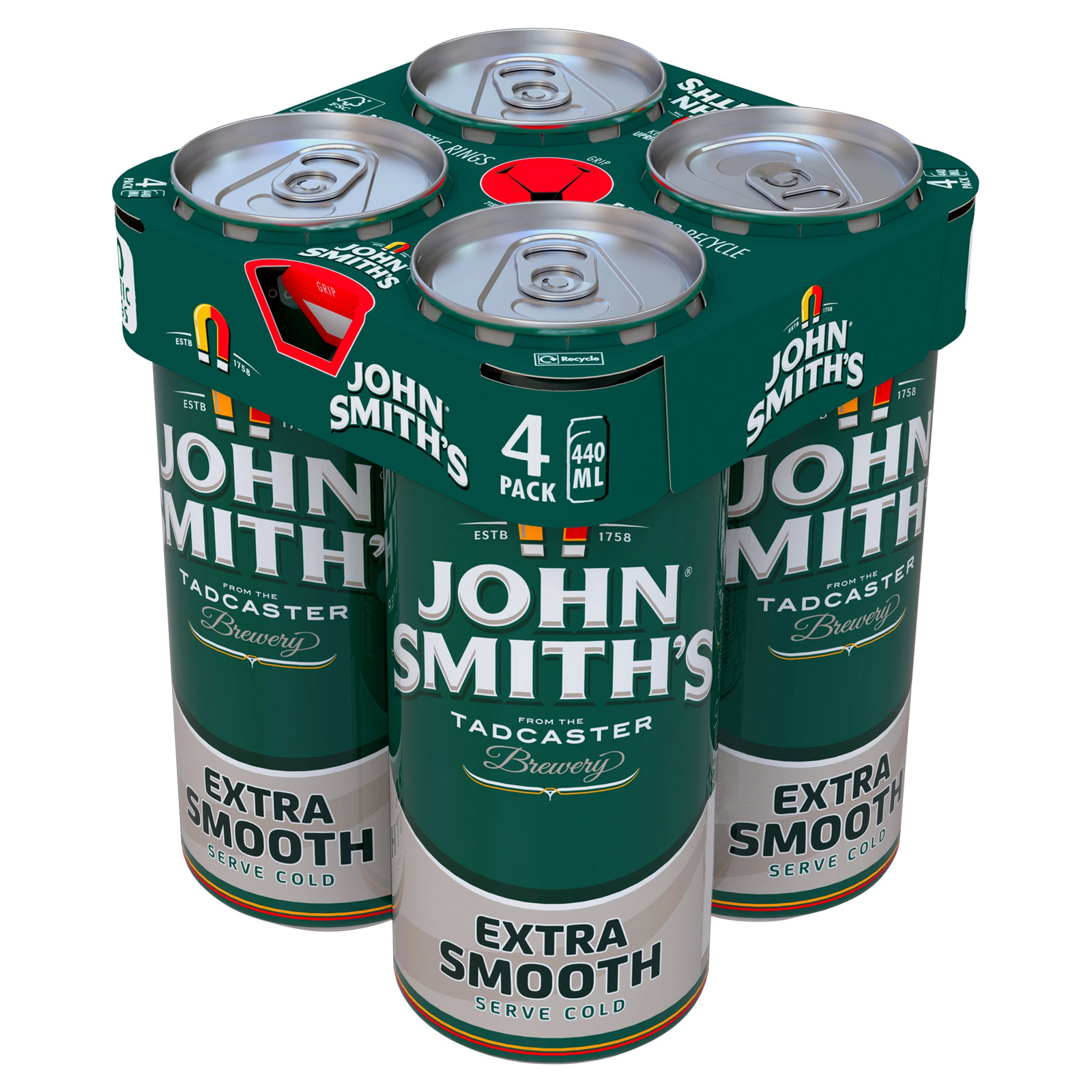 John Smiths Extra Smooth Can 4×440ml: 3.4%