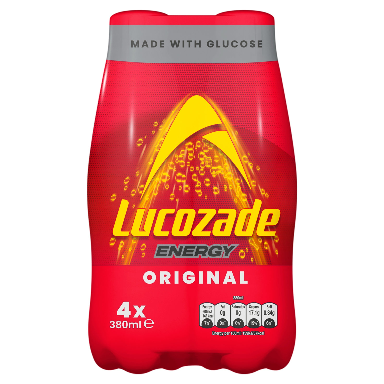 Lucozade Energy Original 4×380ml