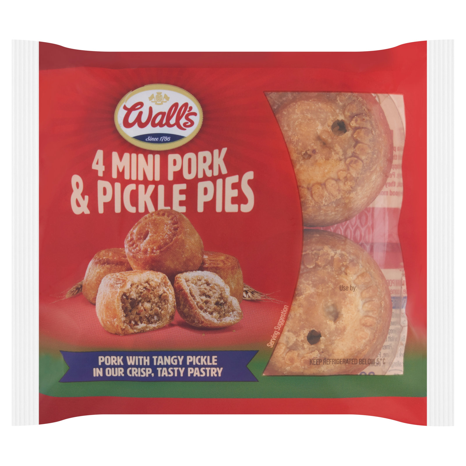 Walls Mini Pork & Pickle Pies 4pk
