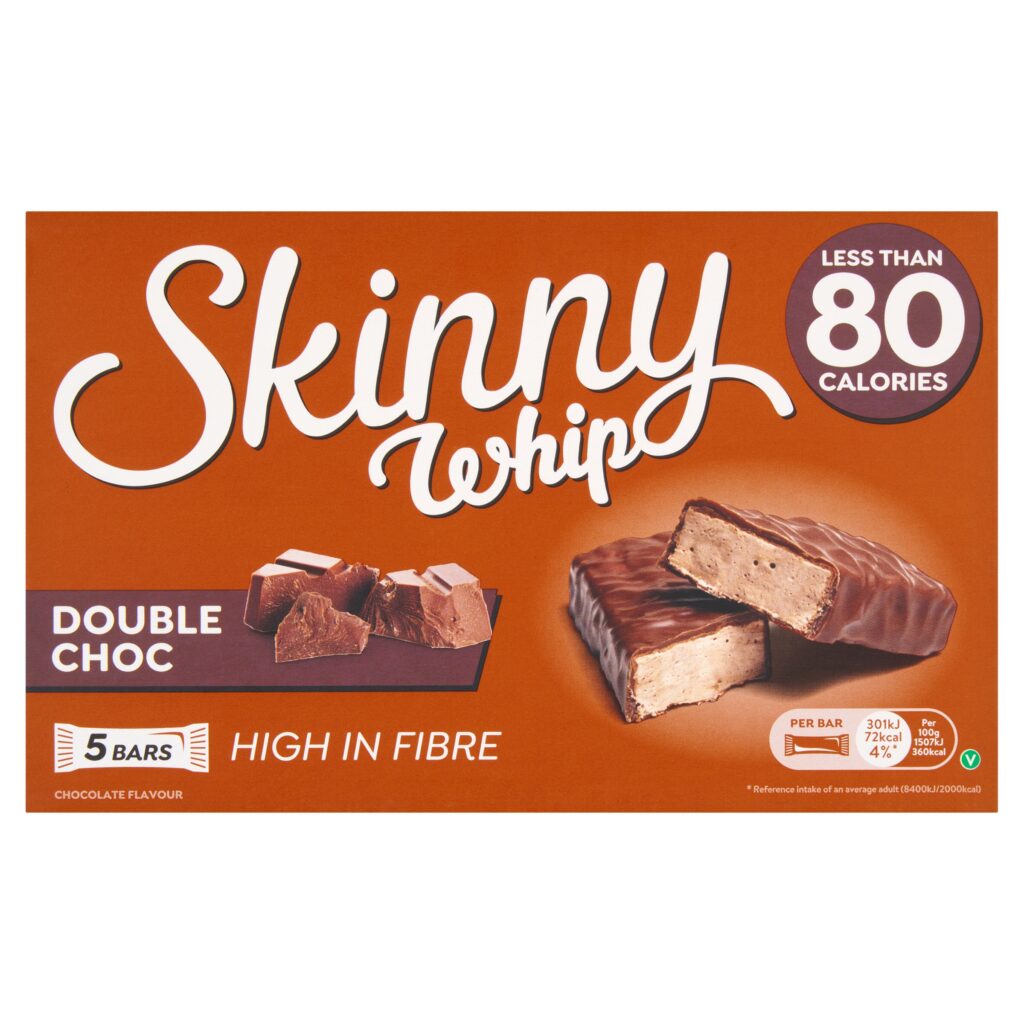Skinny Whip Double Chocolate 5×20g | Heron Foods