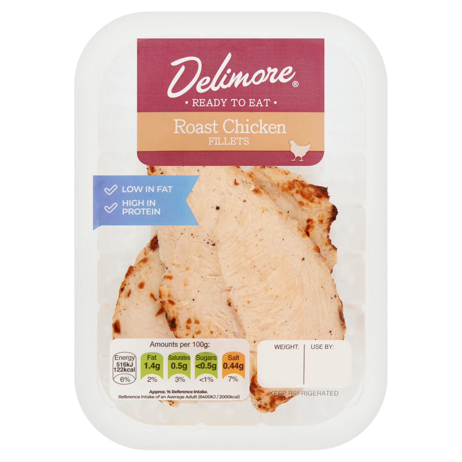 Delimore 2 Roast Chicken Fillets 190g