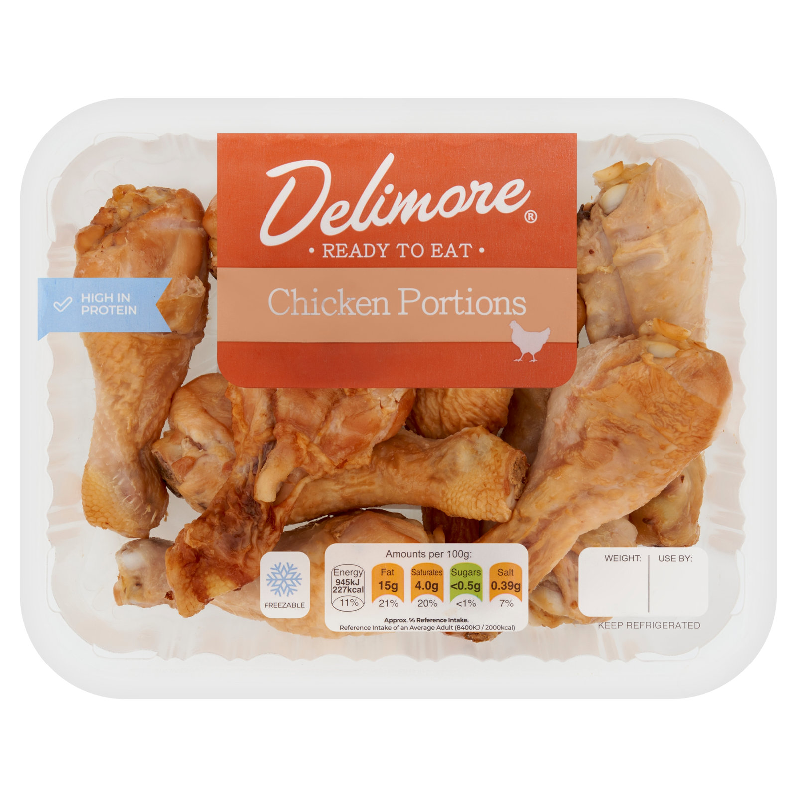 Delimore Cooked Chicken Portions 600g
