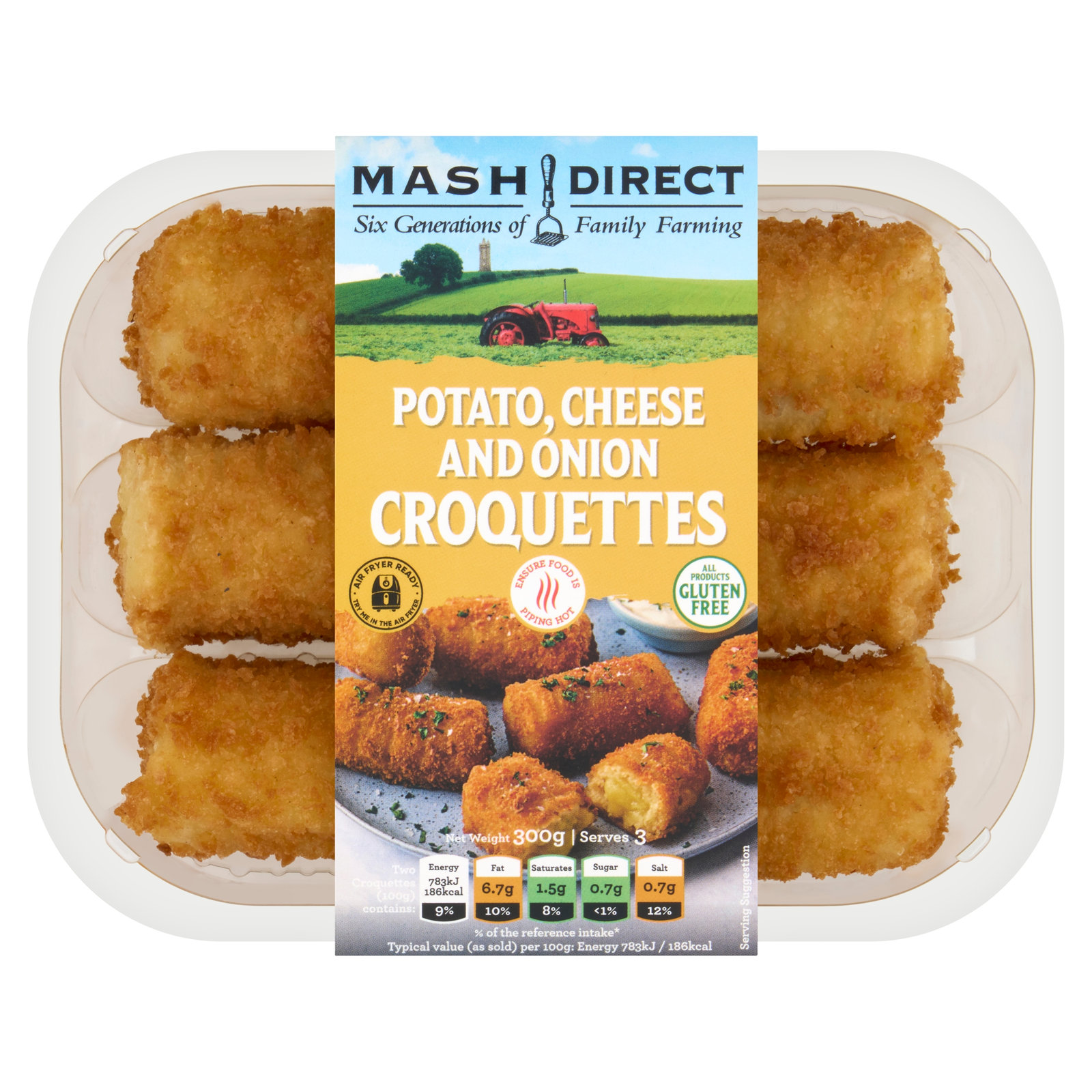 Mash Direct Potato, Cheese & Onion Croquettes 300g