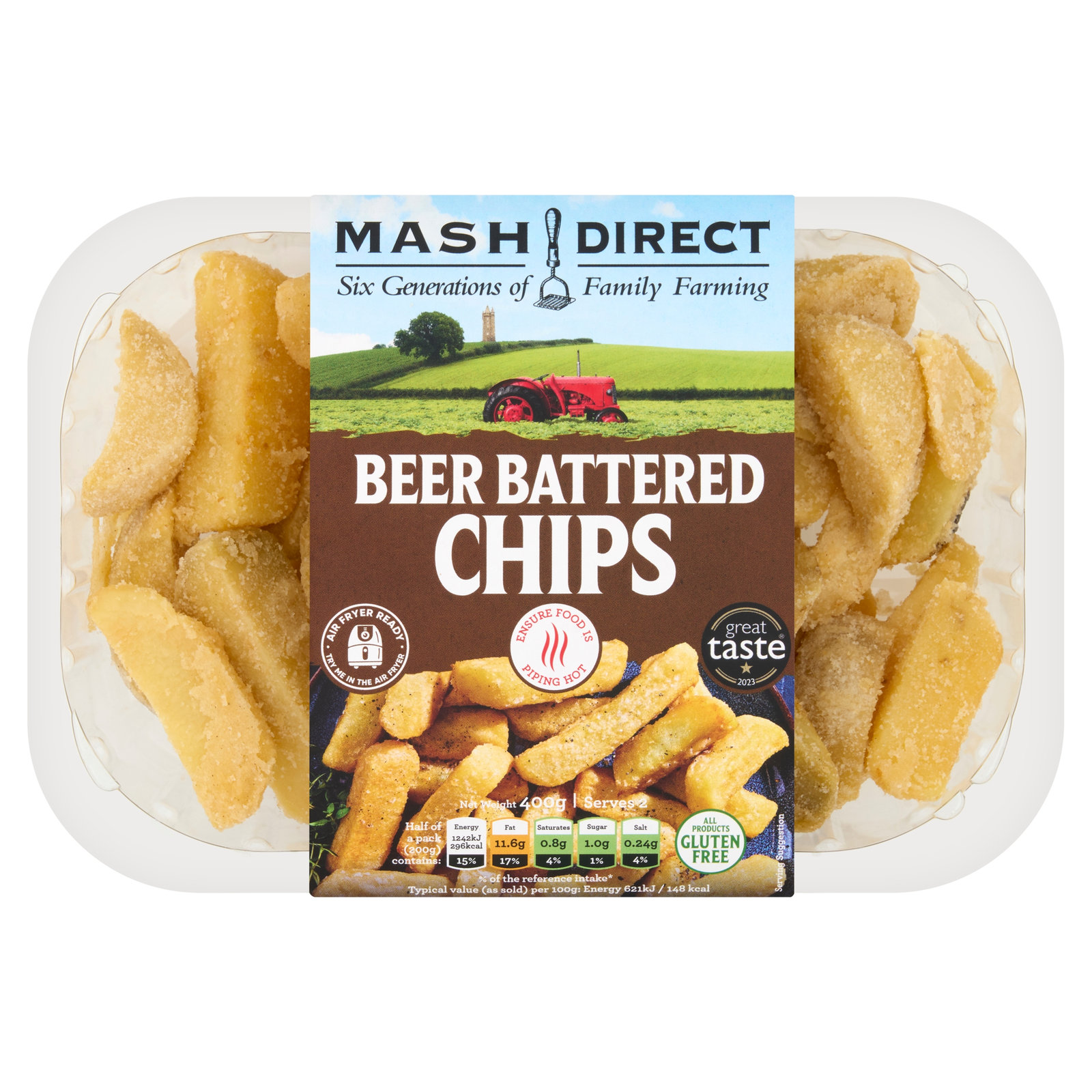 Mash Direct Beer Battered Chips 400g