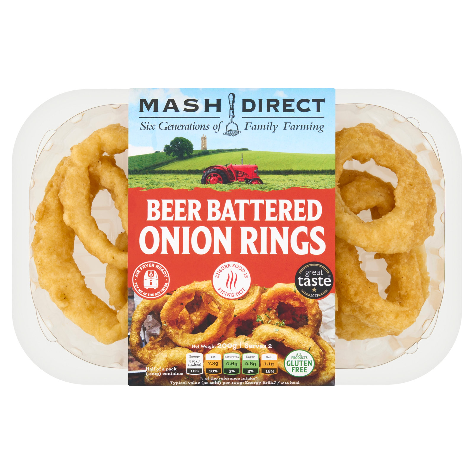 Mash Direct Beer Battered Onion Rings 200g