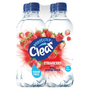 Perfectly Clear Strawberry Sugar Free 4×500ml