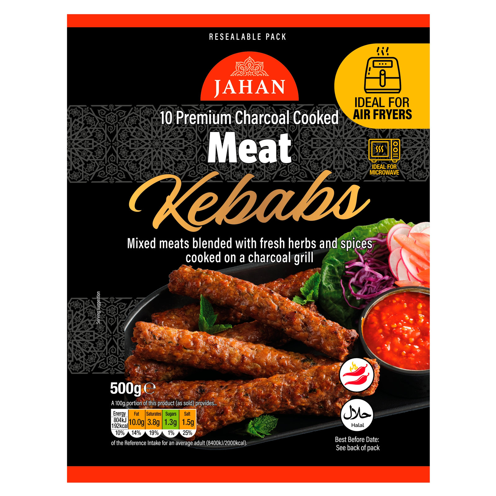 Jahan Micro Cook Meat Kebabs 300g
