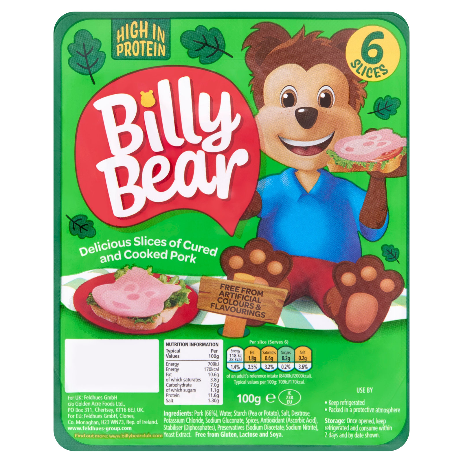 Billy Bear Sliced Sausage 90g
