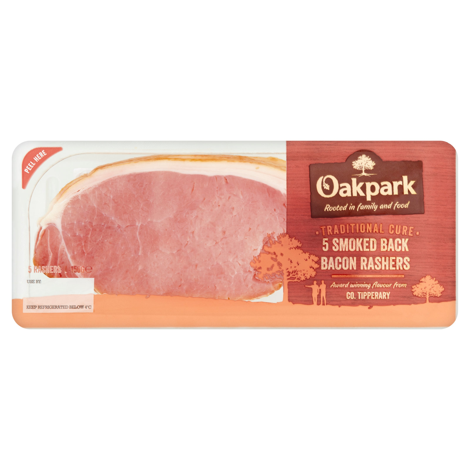 Oakpark Smoked Back Bacon 150g