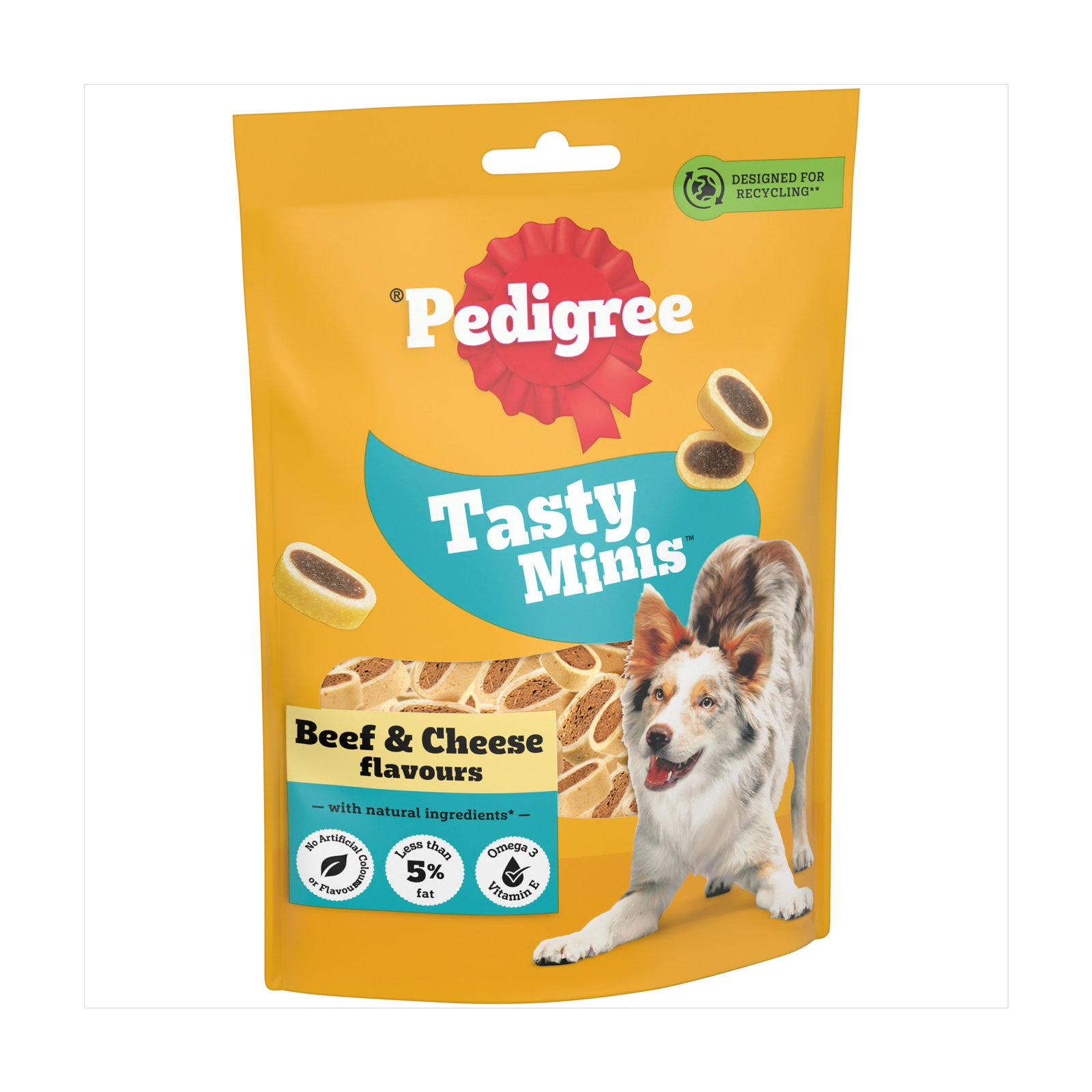 Pedigree Tasty Minis Beef & Cheese Flavour 140g