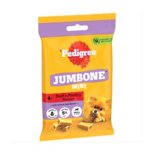 Pedigree Jumbone Small Dog Chews With Beef & Poultry 4×40g