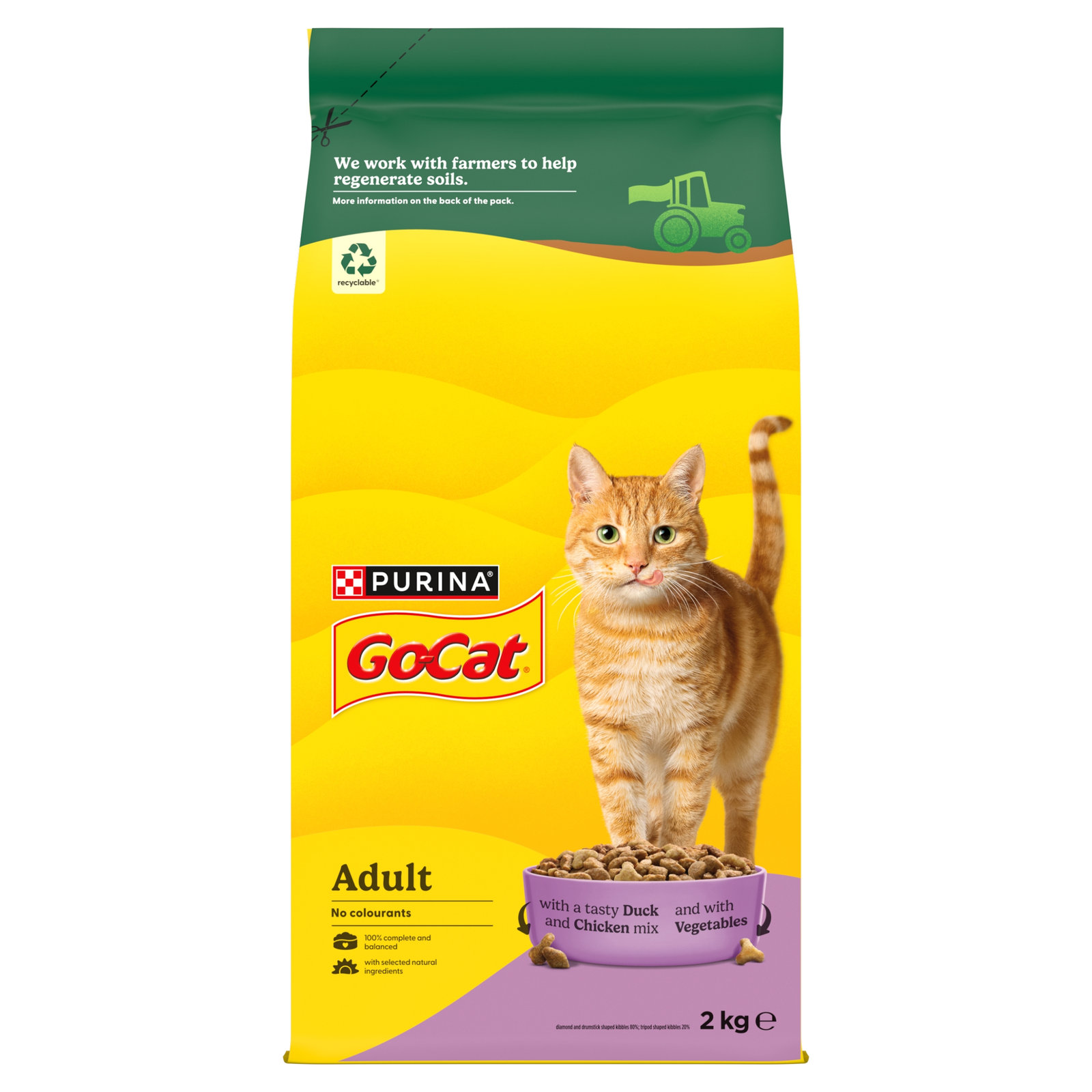 GO-CAT with Duck and Chicken mix with Vegetables 2kg