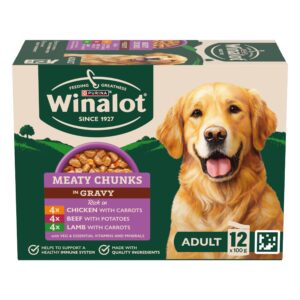 Winalot Meaty Chunks Variety In Gravy 12×100g