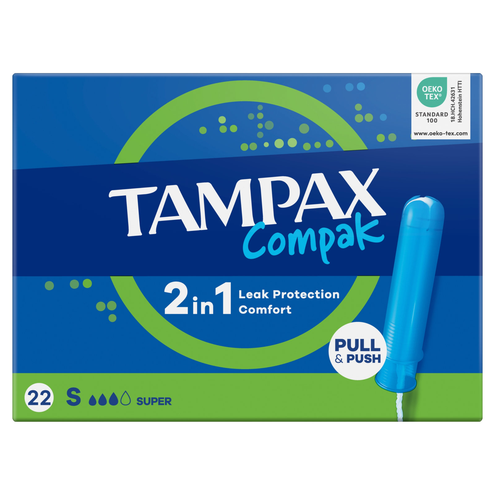 Tampax Compak 2-in-1 Super 22pk