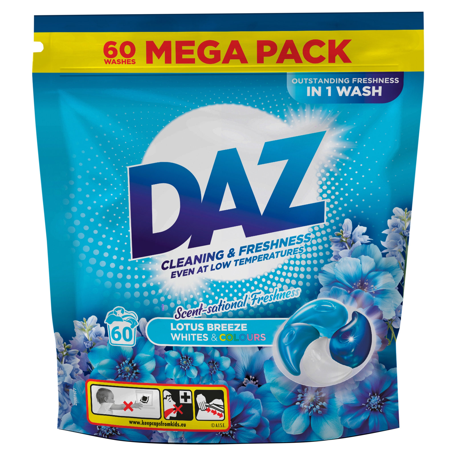 Daz All in 1 Pods Lotus Breeze 60W 60×18g