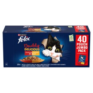 Felix Doubly Delicious Meat Selection in Jelly 40×85g
