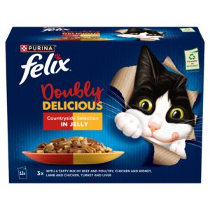 Felix Doubly Delicious Countryside Selection in Jelly 12×85g