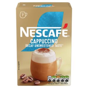 Nescafe Cappuccino Decaf Unsweetened 7pk 105g