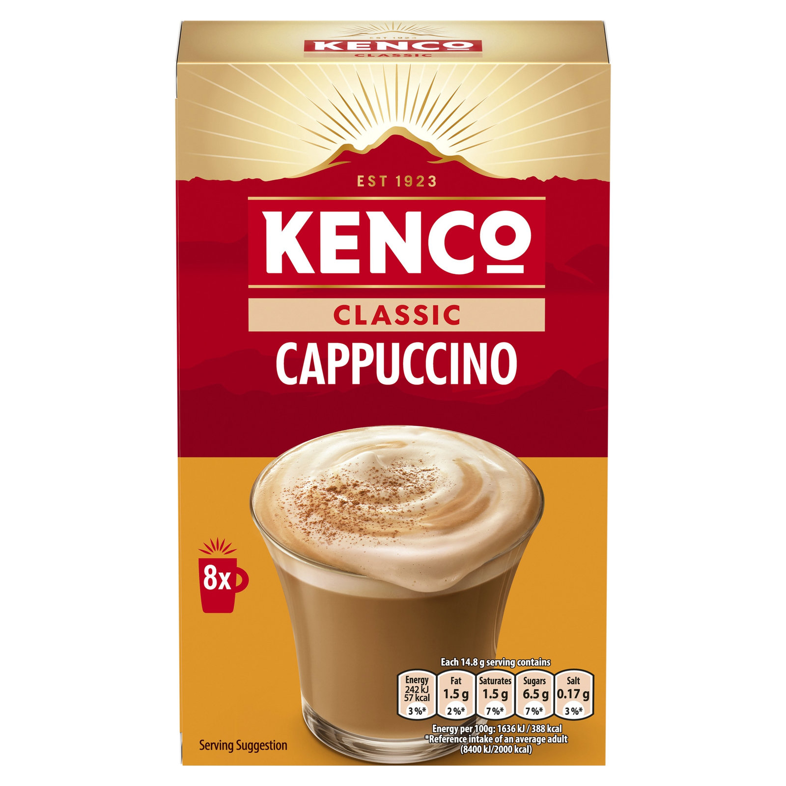 Kenco Original Cappuccino 8×14.8g