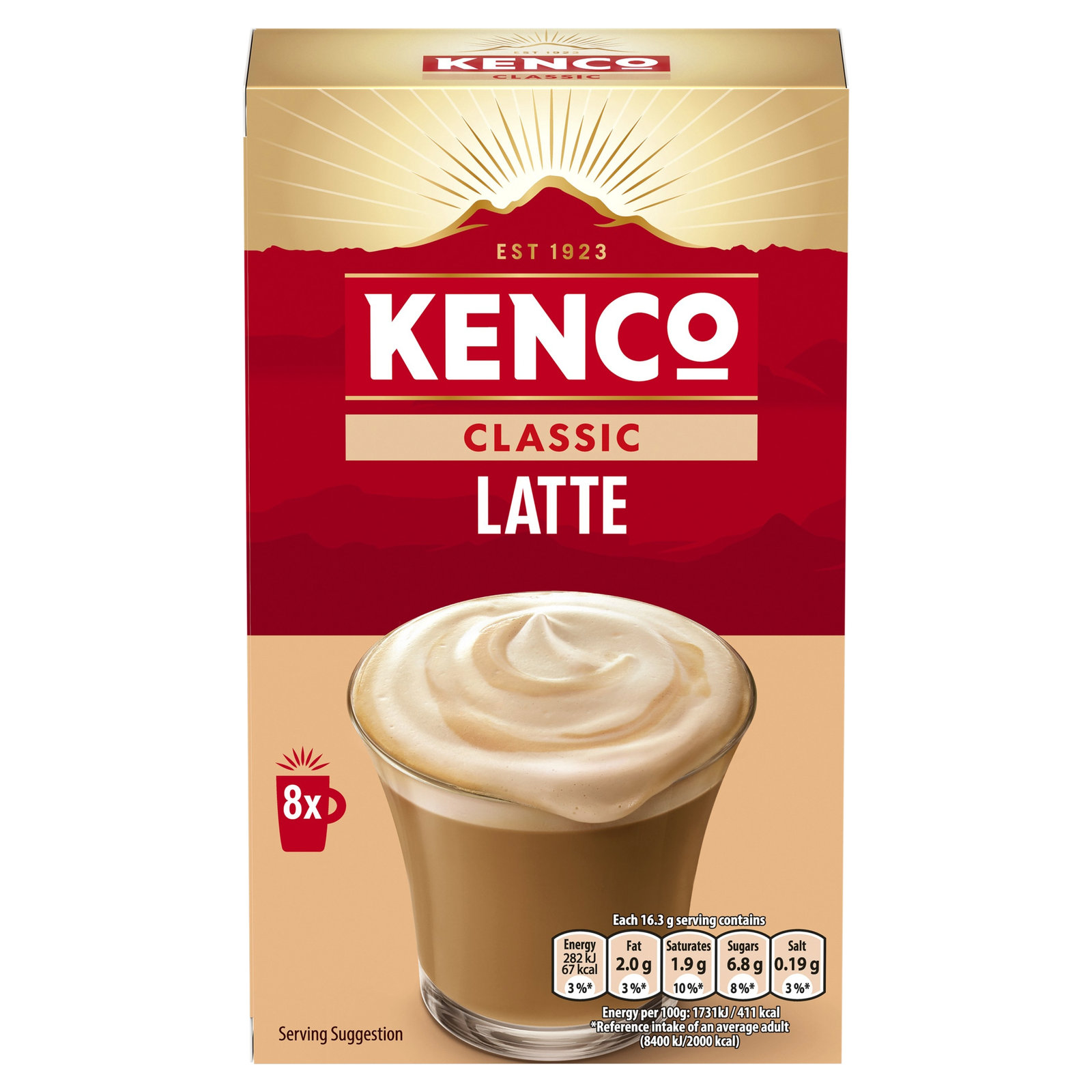 Kenco Original Latte 8×16.3g