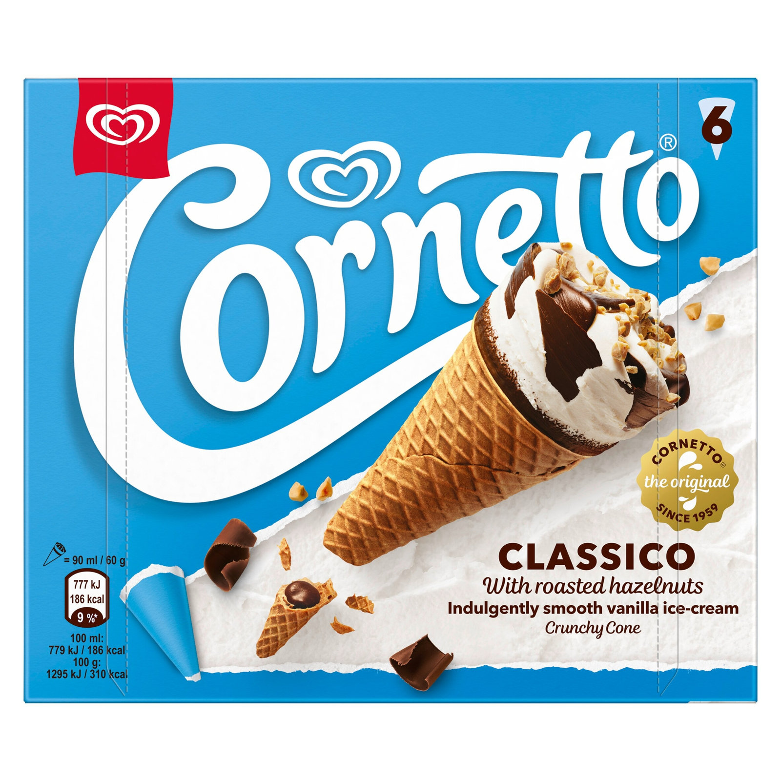 Cornetto Classico 6×90ml