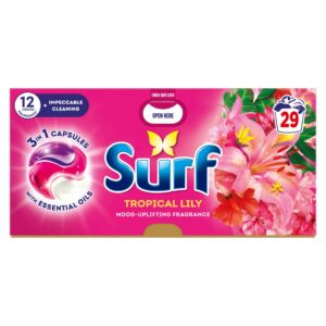 Surf 3 in 1 Capsules Tropical Lily 29×17.3g