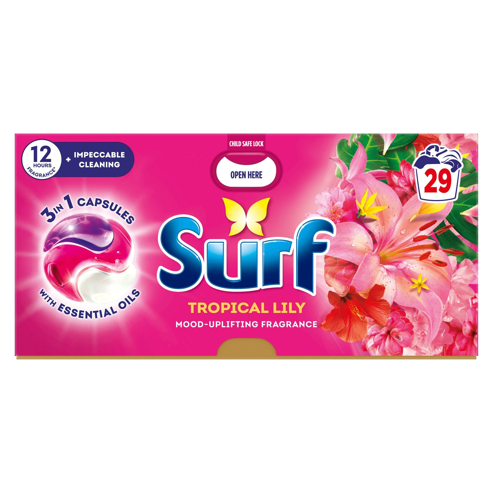 Surf 3 in 1 Capsules Tropical Lily 29×17.3g