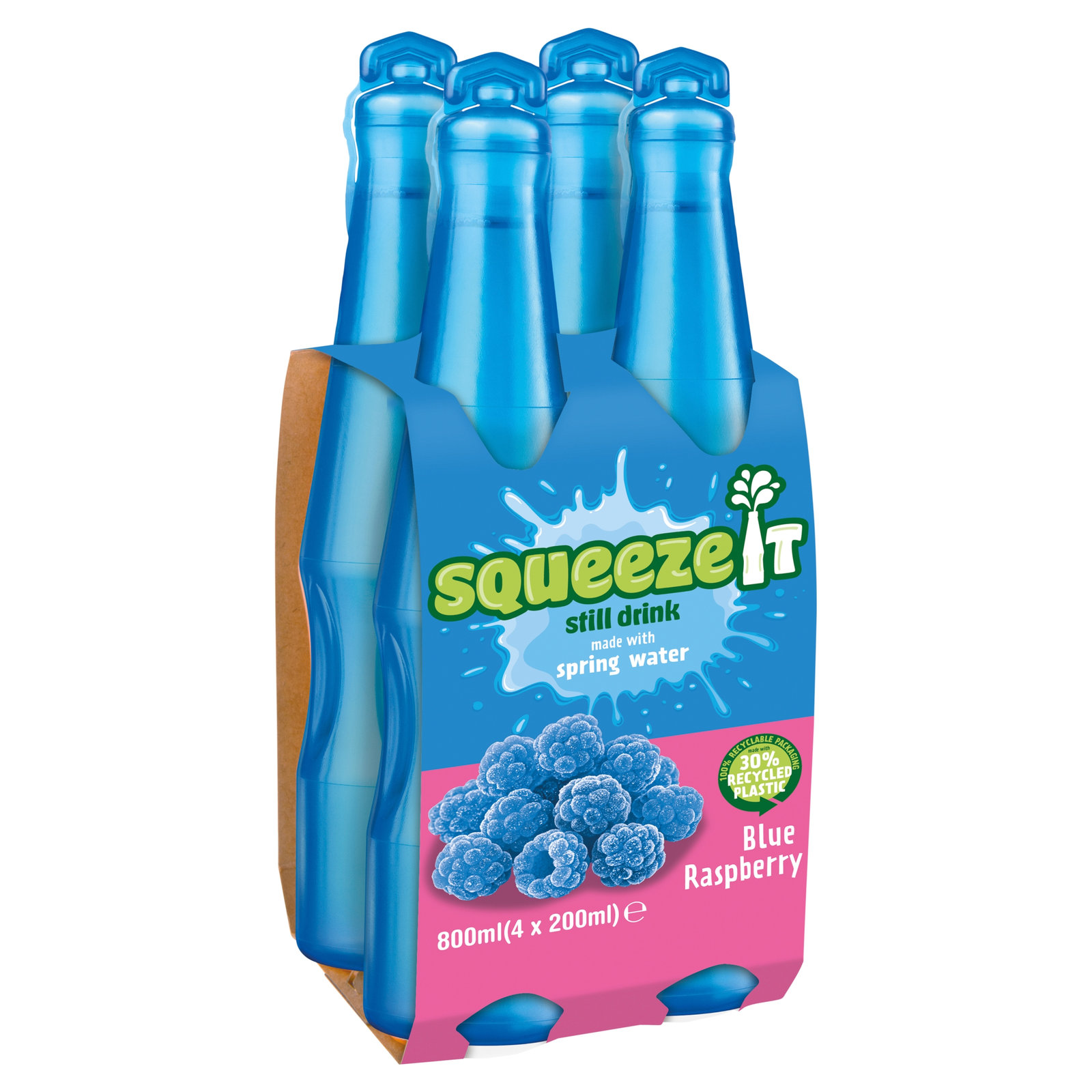 Squeeze It Blue Raspberry 4×200ml