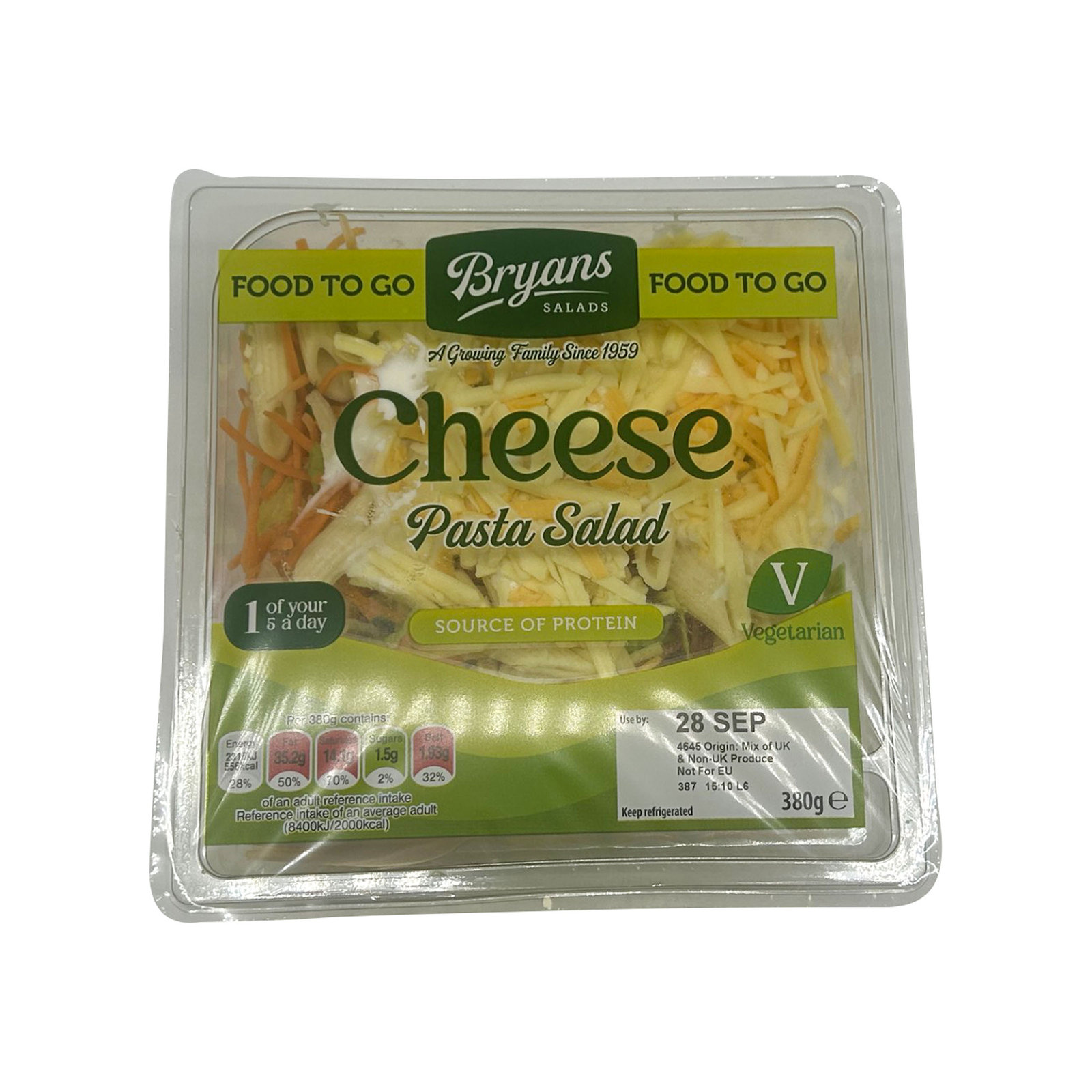Bryans Cheese Pasta Salad 380g