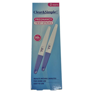 Clear & Simple Pregnancy Test Sticks 2pk