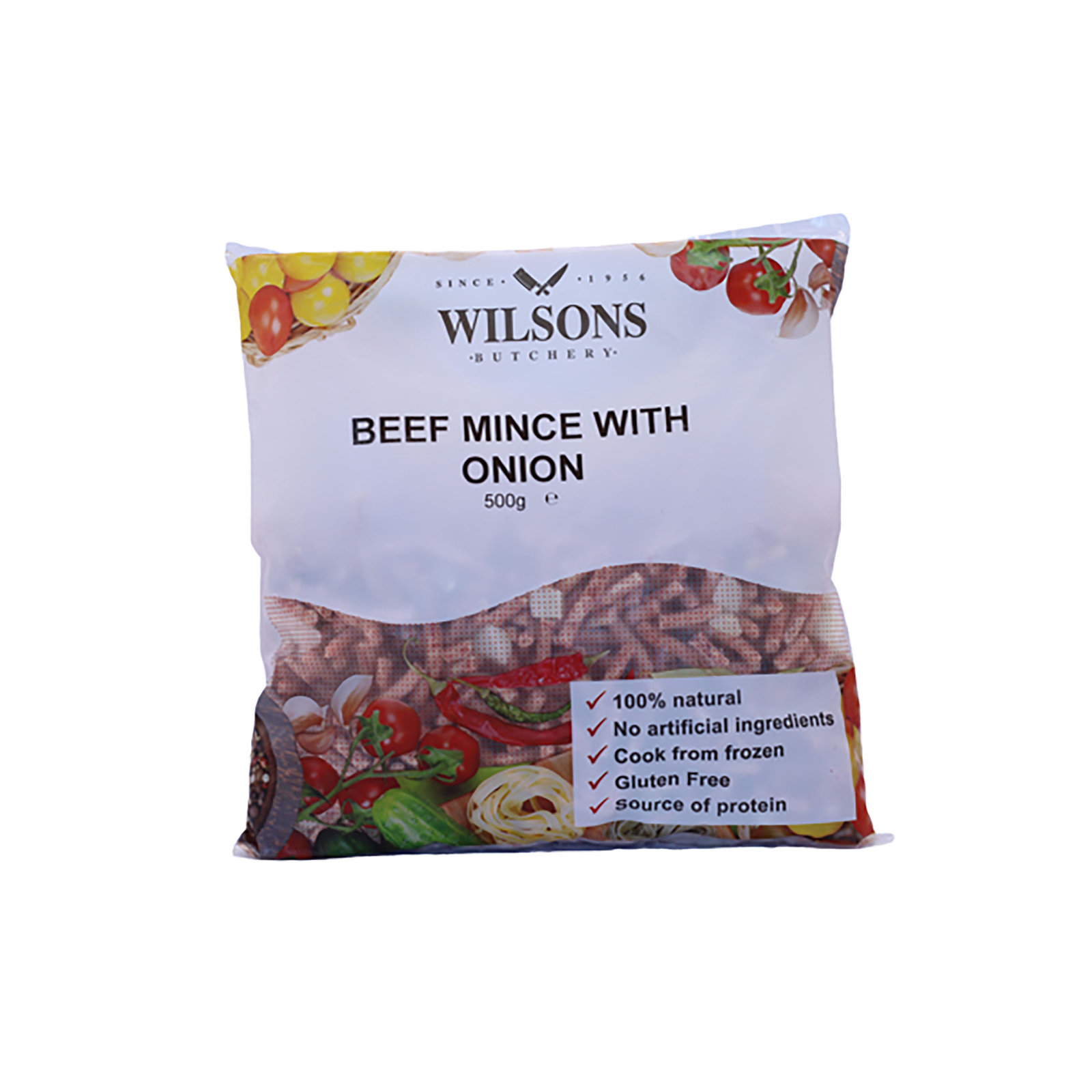 Wilsons Minced Beef & Onion 500g