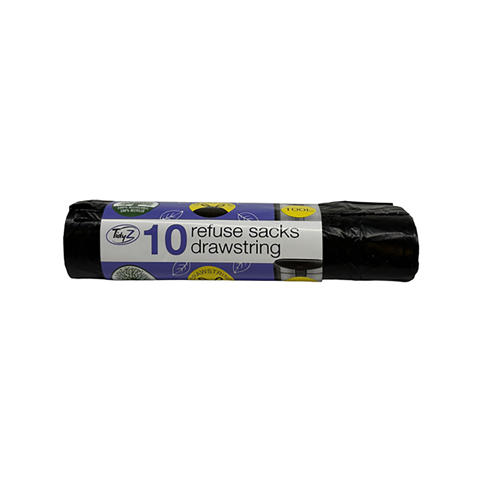 Refuse Sacks Drawstring 100L 10pk